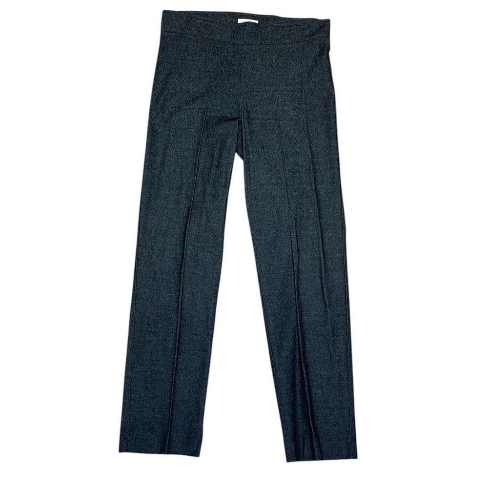 Avenue Montaigne LILI Pants Womens Gray Tweed 12 Straight‎ Leg Ankle Stretch